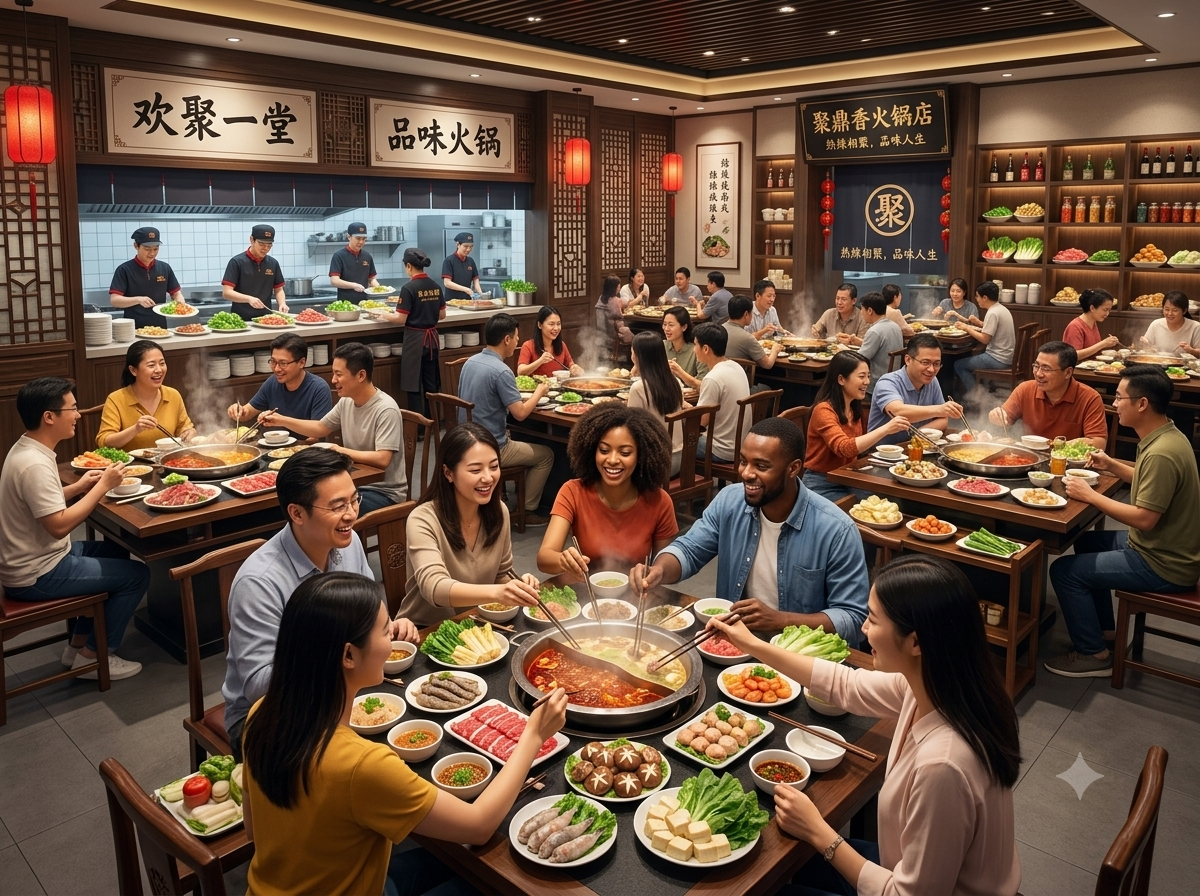 晏大师连锁餐饮场景 · 跨城/全国加盟标准化